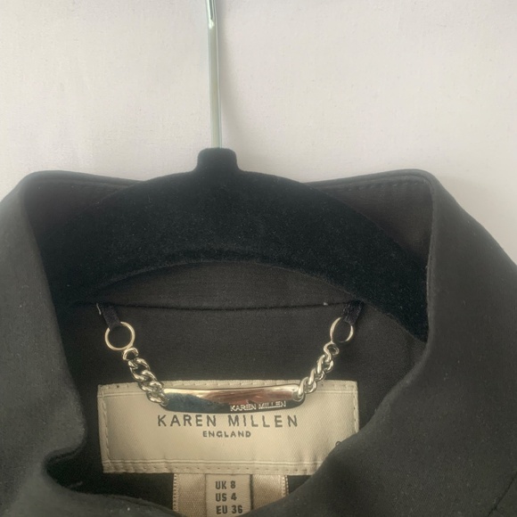 Black cropped blazer - Picture 2 of 8